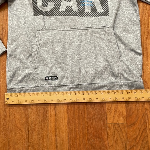 Panthers NFL Combine Training Size Large Hoodie Pop Over Gray - Picture 12 of 16